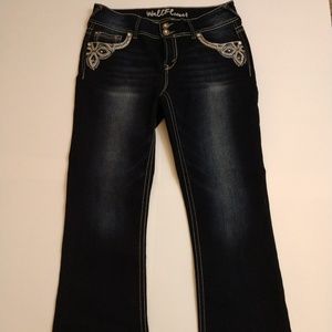 Embellished Wallflower boot cut jeans